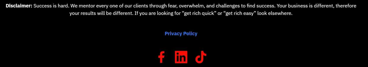 Disclaimer – Footer DisclaimerWildF